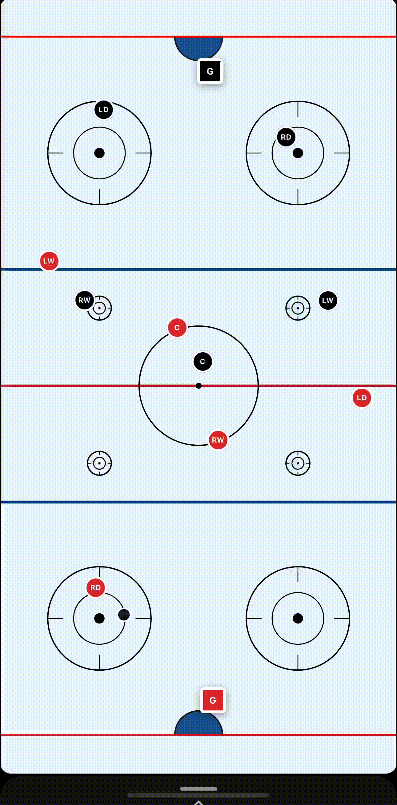 LockerRoom hockey play animation